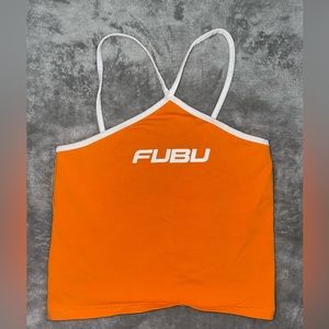 Forever 21 X Fubo halter crop top ~ Worn Twice ~ Size Small 🧡